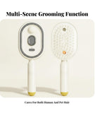 Multicolor plastic handheld steam hair brush comb for detangling and gentle daily grooming