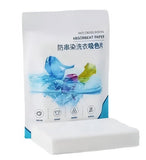 White polyester synthetic fiber color absorber sheets for laundry to prevent dye bleeding and color transfer