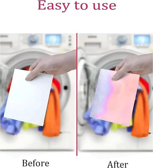 White polyester synthetic fiber color absorber sheets for laundry to prevent dye bleeding and color transfer