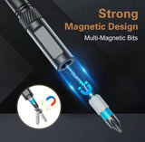 Multicolor 24-in-1 alloy steel screwdriver set with magnetic function for electronics repair