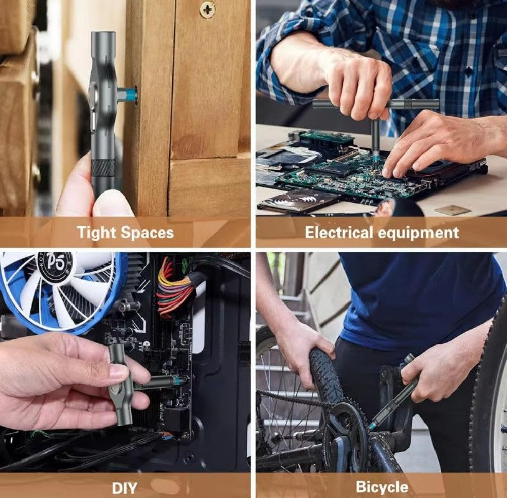 Multicolor 24-in-1 alloy steel screwdriver set with magnetic function for electronics repair