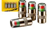 Brass Air Pressure Alert Valve Cap (Multicolor)