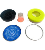 Multicolor plastic rangoli making kit for crafting decorative patterns on floors and walls