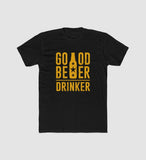 Men's Polyester Printed Round Neck Short Sleeve T-Shirt (Black)