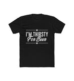 Men's Polyester Printed Round Neck Short Sleeve T-Shirt (Black)