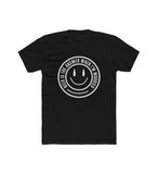 Men's Polyester Printed Round Neck Short Sleeve T-Shirt (Black)
