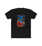 Men's Polyester Printed Round Neck Short Sleeve T-Shirt (Black)