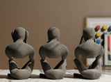 Plastic No Evil Trio Set of 3 Pieces (Grey)