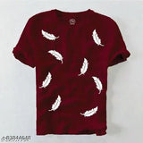 High quality solid cotton short sleeve t-shirts, printed design, biowash fabric, multiple sizes available