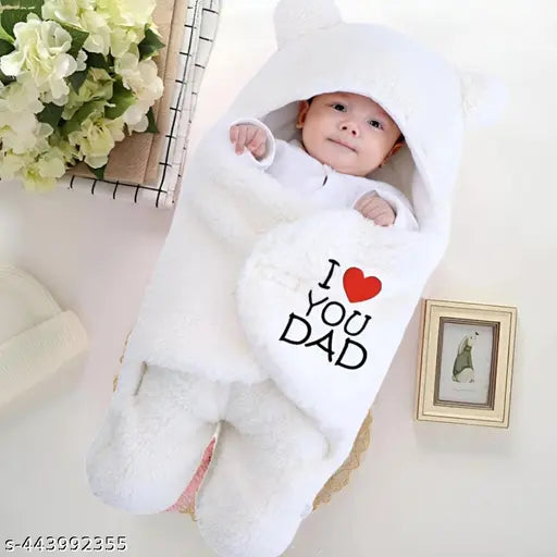 Microfiber hooded baby blankets, self-design newborn combo pack for boys and girls, easy to wrap & hold