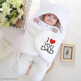 Microfiber hooded baby blankets, self-design newborn combo pack for boys and girls, easy to wrap & hold