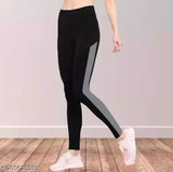 Earth Joy peach polyester-spandex women's yoga jeggings with one side pocket - ideal for workout, gym, yoga, dance, and casual activity