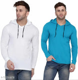 Multicolor cotton blend full sleeve t-shirt, vibrant design for men or women in short sleeves, made in India