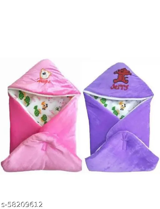 High-quality cotton baby sleeping bag, two pieces in free size, perfect for peaceful sleep, made in India
