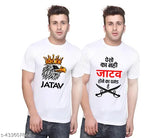 Jatav printed combo t-shirt, polyester blend for sports/gym/yoga use. Soft, breathable, lightweight round neck tee for men
