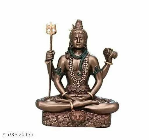Bronze Lord Shiva murti, cold cast bronze handmade, 5.5cm x 8cm x 3cm, Pooja/puja room decor item