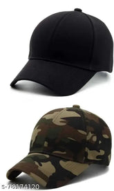 Plain black cotton baseball cap - unisex, trendy for weddings, casual or sport events. Made in India