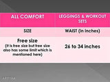 Women's ankle-length cotton rib tight jegging/legging/yoga pant/running track pant with printed net, available in size 34 (34W, 38L, 38H), made in India