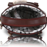 Canvas & leather trendy slingbag, free size (8x4x3in), original from SHAMRIZ, gold twist lock, versatile Indian design