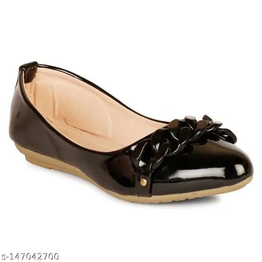 Synthetic leather printed Rn Collection Women Bellies ballet flats, comfortable for long walks and everyday use in Indian weather conditions