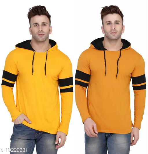 Tfurnish cotton blend hoodie with long sleeves and printed net design, available in sizes S-XL