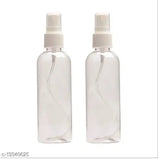 White refillable Aura spray bottles, leak-proof and BIS/ISI certified, pack of 2 from India