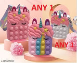 Colorful synthetic sling bag pouch for kids, textured net pattern, free size (8in x 3in x 18in). School or travel accessory for children under 50, ideal for young girls