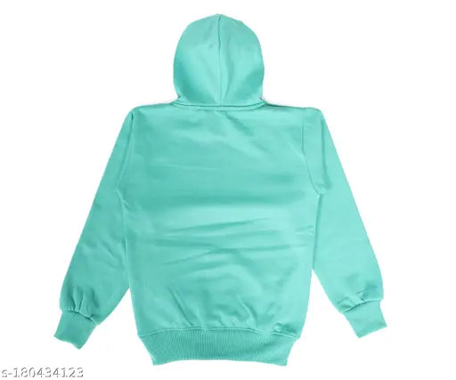 Polycotton printed hoodie, self-design pattern, kids winter casual wear. Soft and breathable, warm and comfortable, perfect for loungewear or sportswear. Made in India, sizes available from 2-3 years to 10-11 years
