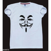 Classic glamorous men's cotton blend t-shirt with short sleeves and printed design. Available in sizes M (38in chest, 27in length), L (40in chest, 28in length), XL (42in chest, 29in length). Made in India