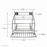 Stainless steel 4-in-1 kitchen stand for chakla, belan, tawa, and rolling pin - RustFree & Indian origin
