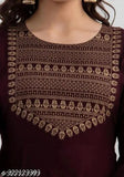 Maroon rayon printed flared kurti, perfect for versatile Indian wear. Elevate your ethnic look with this trendy design." (123 characters)