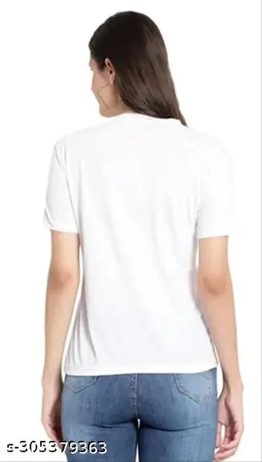 Printed net polyester short-sleeve girls' half t-shirt, vibrant Mahakal design by GIRLS_HALF_T, India