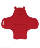 Red fleece AC baby blanket, lightweight and soft, perfect for newborns