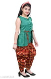 Cotton blend lehenga-choli for kids in leheriya style, SNIFFY Party Wear India