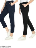 Purser women's polycotton pyjama trouser, solid net combo style, sizes 28-36 for a relaxed fit