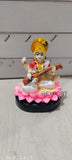 Saraswati ma poly resin idol, Indian god decor item on display