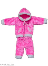 Woolen solid-color baby pajamas (Asent), suitable for boys and girls, long sleeves, soft and comfortable, Indian origin