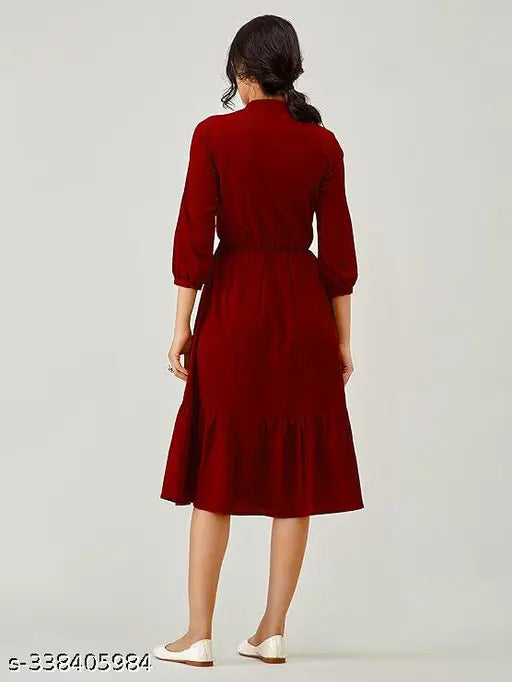 Designer women's rayon straight kurta, solid pattern, three-quarter sleeves - ideal for office or casual events, India origin