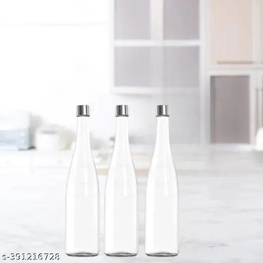 Clear glass wine bottles (750ML), leak-proof, BIS/ISI certified, for drinks storage