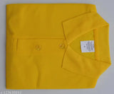 Yellow Collar Matty Cotton Blend half sleeve t-shirt for men, solid color on mannequin