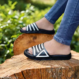 Trendy EVA flip flops for boys, brand logo pattern, new arrivals in various sizes (8-12 years), made in India