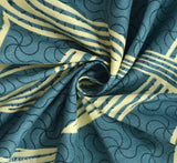 Soft, glace cotton single fitted bedsheet with 1 pillow cover, abstract pattern for summer use by adult