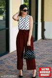 Western wear 2-set trending crepe sleeveless printed dresses, featuring a vibrant pattern, available in sizes XS, S, M, L