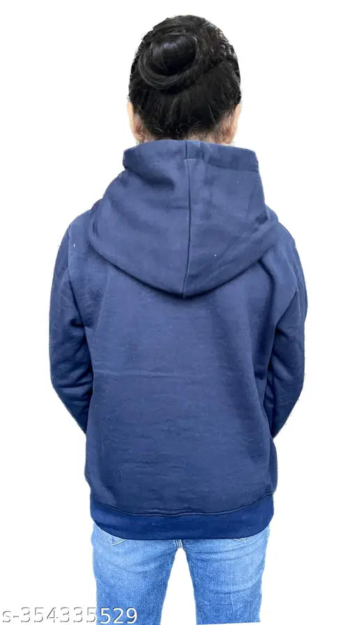 Unisex Kids Winter Fleece Hoodies, embroidered design, long sleeves, pure poly cotton, winter wear for comfort and style, size 3-12 years