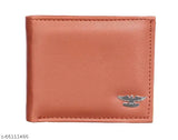 Stylish faux leather wallet for boys, solid color design, 5 compartments, Made in India