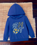 Kids olive cotton blend sweatshirts & hoodies for boys, printed pattern, long sleeves, sizes 6-15 years