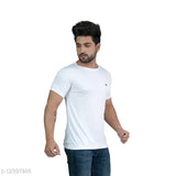 Leebonee Men's solid polyester Dry-Fit T-shirt, short sleeves, available in multiple sizes from M to 4XL, made in India