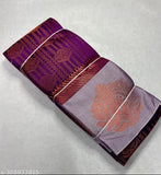 Banarsi Silk Brocade saree, vichitra silk with jacquard blouse, ideal for weddings, daily wear & parties. Free size (length 5.2m)