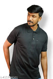 Mens solid short sleeve cotton polo t-shirt, regular fit, perfect for casual office wear and gifting occasions. Made in India
