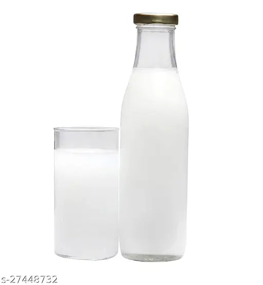 1000ML glass water, milk, or juice bottle from India